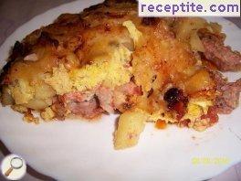 Moussaka, but not with minced meat and crispy crust
