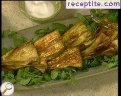 Asian salad with eggplant Asian salad with eggplant