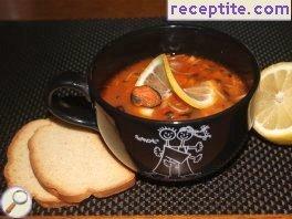 Soup of seafood