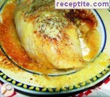 Chicken with cheese in the microwave
