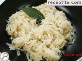 Sauerkraut without water