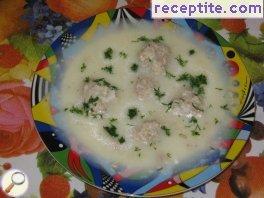 Soup with rice balls Gyuverlakya