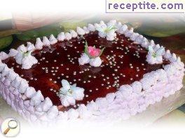Layered cake with icing Layered cake with icing