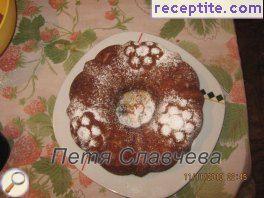 Sponge cake with cola and honey