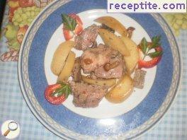 Pork with a mix of mushrooms Niki Pork with a mix of mushrooms Niki