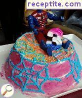 Layered cake Spiderman