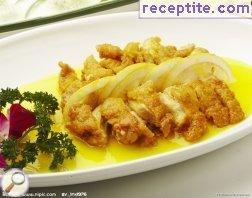 Chicken with lemon sauce