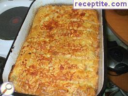 Banitsi meat, feta cheese and corn Banitsi meat, feta cheese and corn