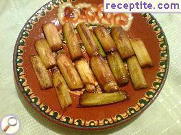 Roasted leeks