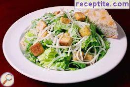 Caesar salad with anchovies