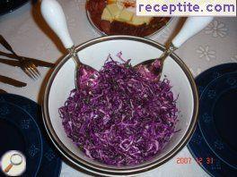 Salad with red cabbage