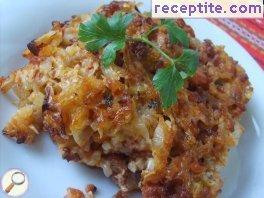 Fresh cabbage with minced meat