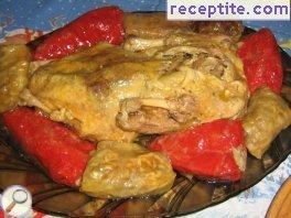 Banska Kapama with whole chicken