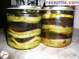 Marinated eggplant
