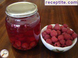 Compote of raspberries