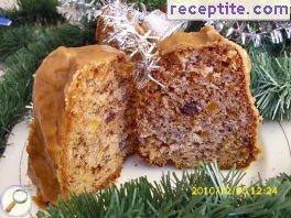 Sponge cake with marmalade, jam or sweet
