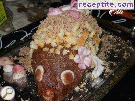 Chocolate roll Hedgehog