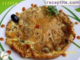 Omelet with celery