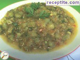 Stew with zucchini