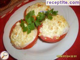 Roasted tomatoes with eggs