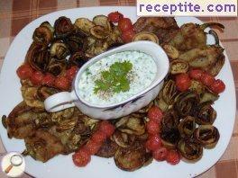 Summer plateau with vegetables Summer plateau with vegetables