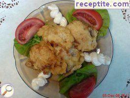 Breaded fish with beer