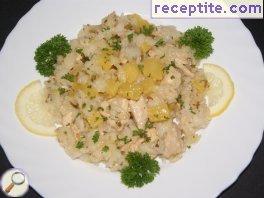 Chicken with pineapple and rice (Nasi Ayam Nanas)