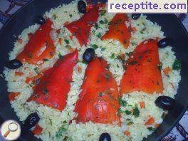 Stuffed peppers with bulgur