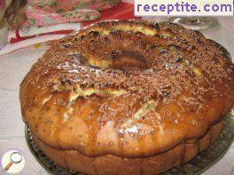 Sponge cake with honey sauce Sponge cake with honey sauce