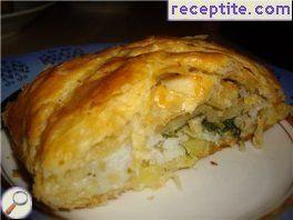 Fish in puff pastry