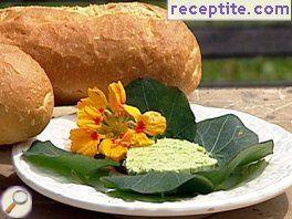 Butter with nasturtiums