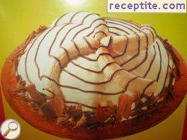 Layered cake Banana dome Layered cake Banana dome
