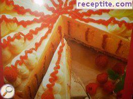 Festive raspberry layered cake