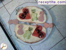Smiling sandwiches