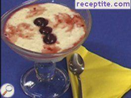 Cherry dessert with bananas