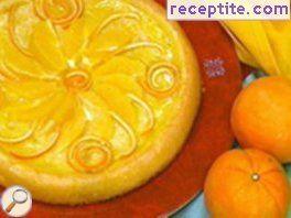 Leshnikova layered cake with orange
