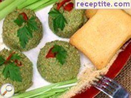 Spinach appetizer with leeks
