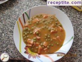 Peas with sausage - II type Peas with sausage - II type