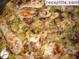 Chicken with sauerkraut