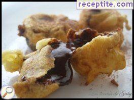 Fried chocolate balls Fried chocolate balls