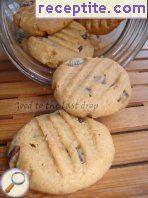 Biscuits with peanut butter and chocolate