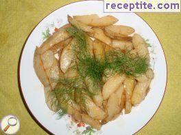 Baby potatoes with dill