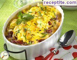Pasta baked with cherry