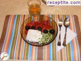 Salad of roasted peppers Salad of roasted peppers