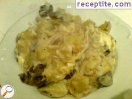 Potatoes with cream Potatoes with cream