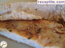 Chicken fillets in toaster Chicken fillets in toaster