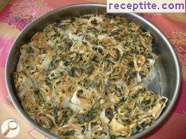 Green banitsa of snails