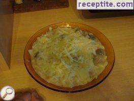 Danube noodles with mushroom sauce
