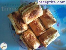 Buterki with mushrooms and pate Buterki with mushrooms and pate