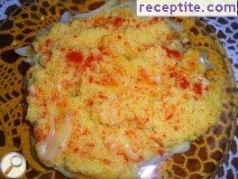 Hominy with cheese (1 serving)